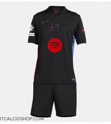 Barcelona Seconda Maglia Bambino 2024-25 Manica Corta (+ Pantaloni corti)